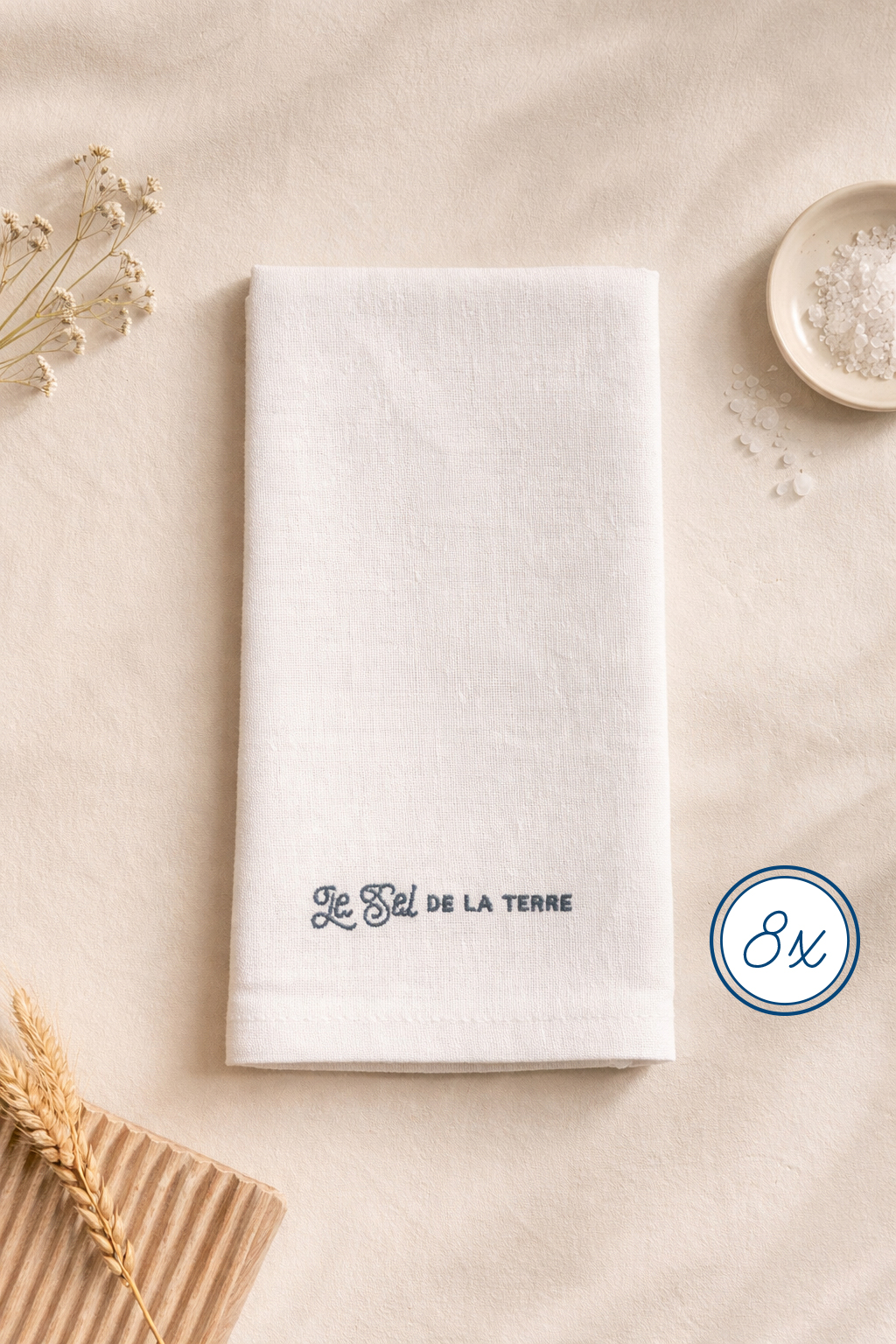 le sel de la terre serviette 8x